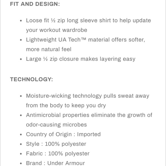 Under Armour Men’s Black 1/2 Zip Shirt - Picture 7 of 10